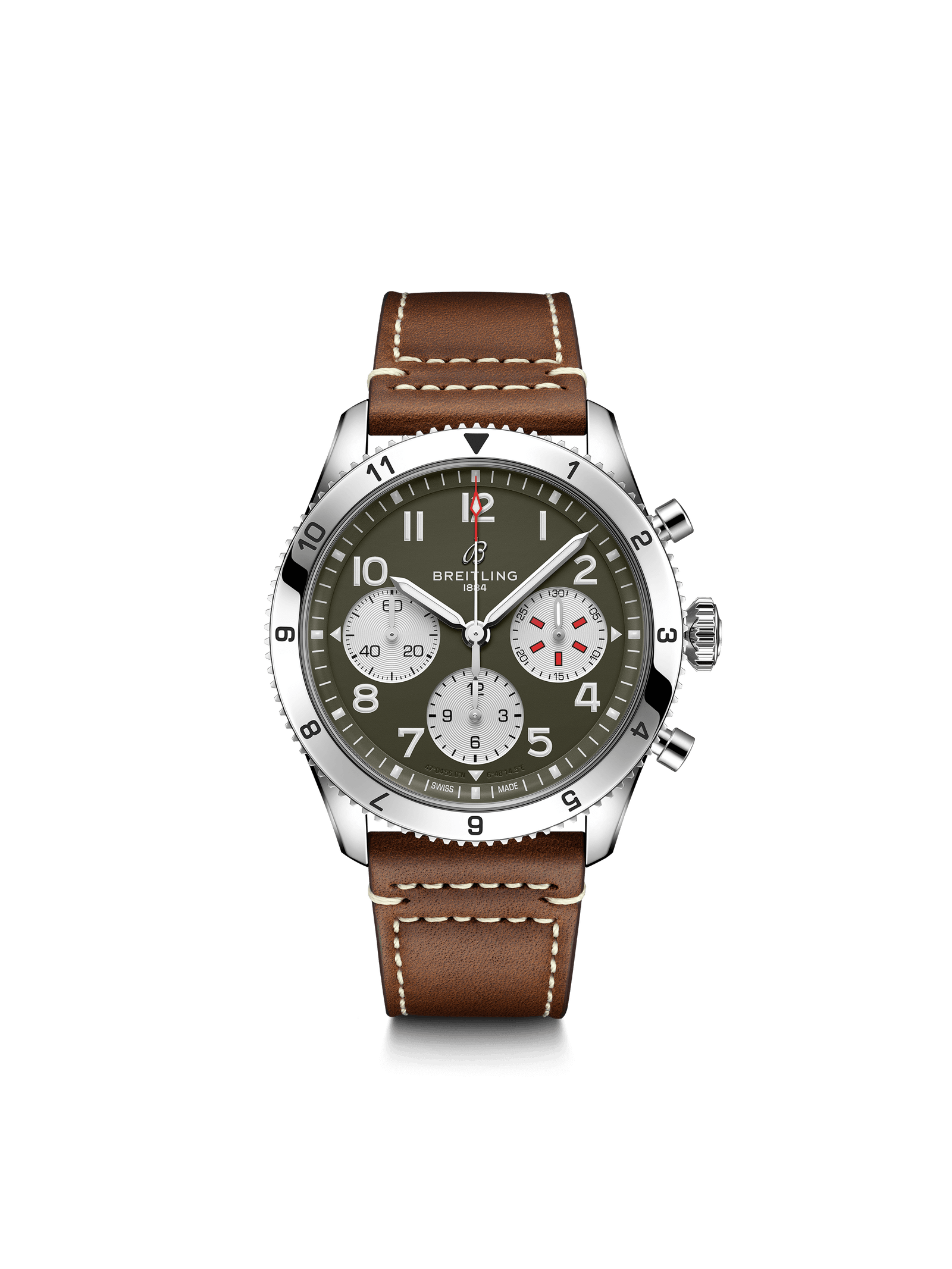 BREITLING Classic AVI Chronograph 42 Curtiss Warhawk A233802A1L1X1 Bandiera Jewellers