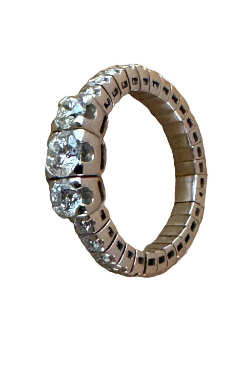 Hulchi Belluni Tresor Collection 18KT White Gold ring with diamonds 20186-WW