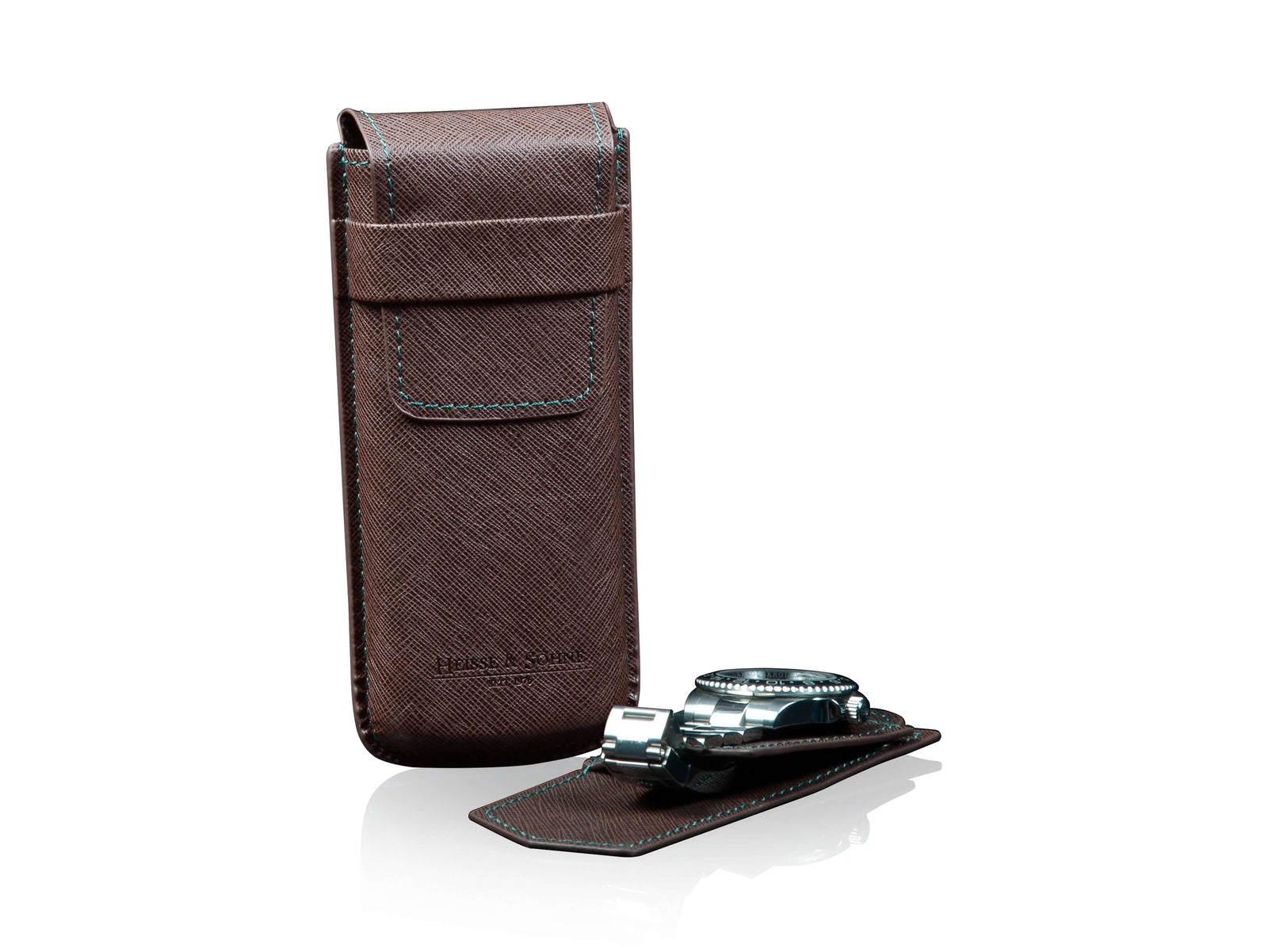 Mondo Saffiano Brown & Green