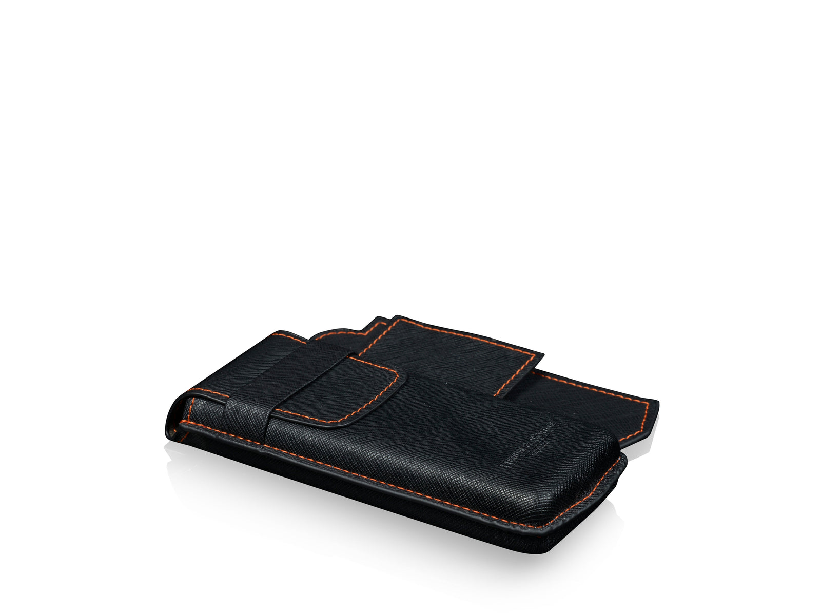 Mondo Saffiano Black & Orange