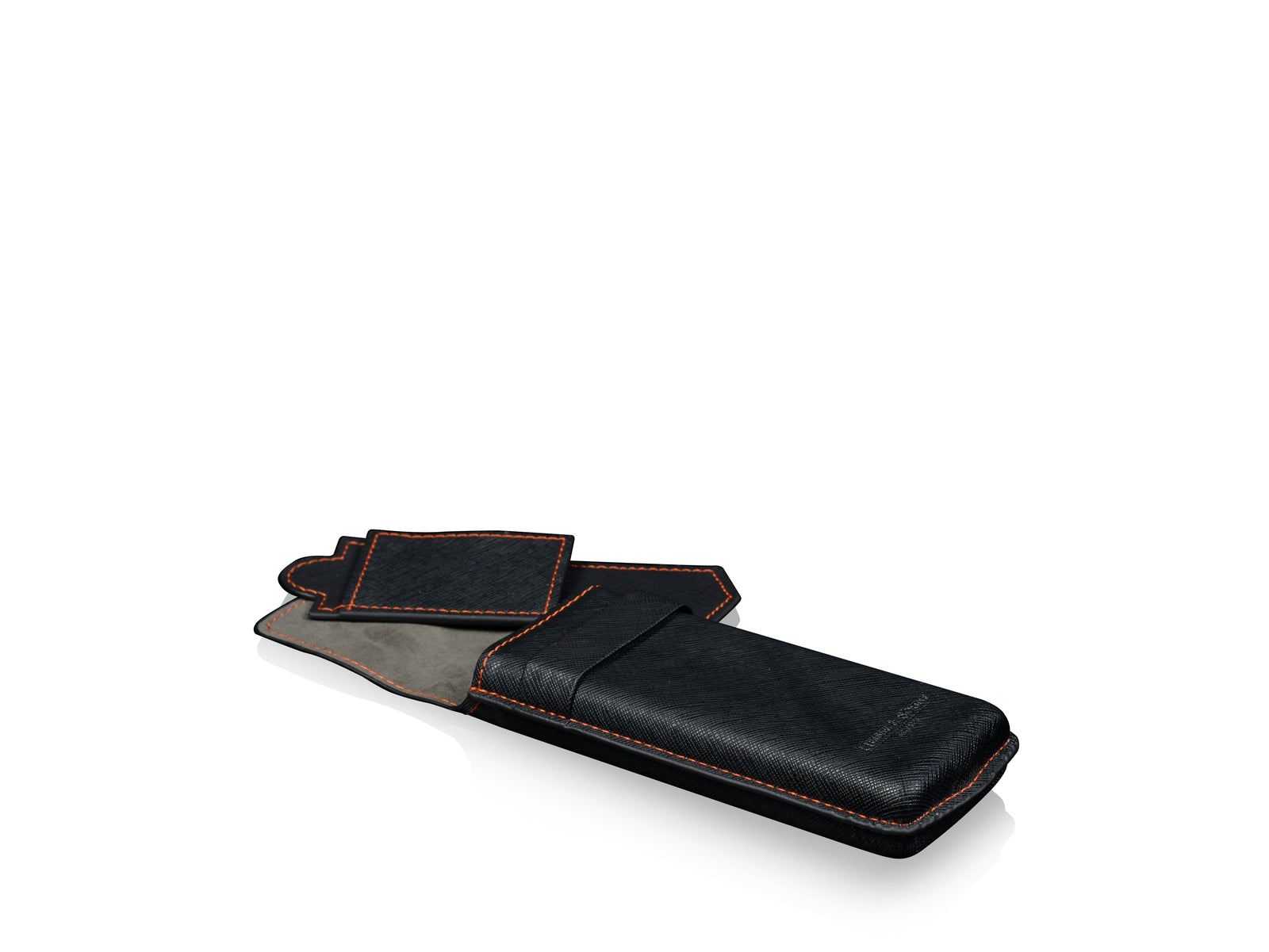 Mondo Saffiano Black & Orange