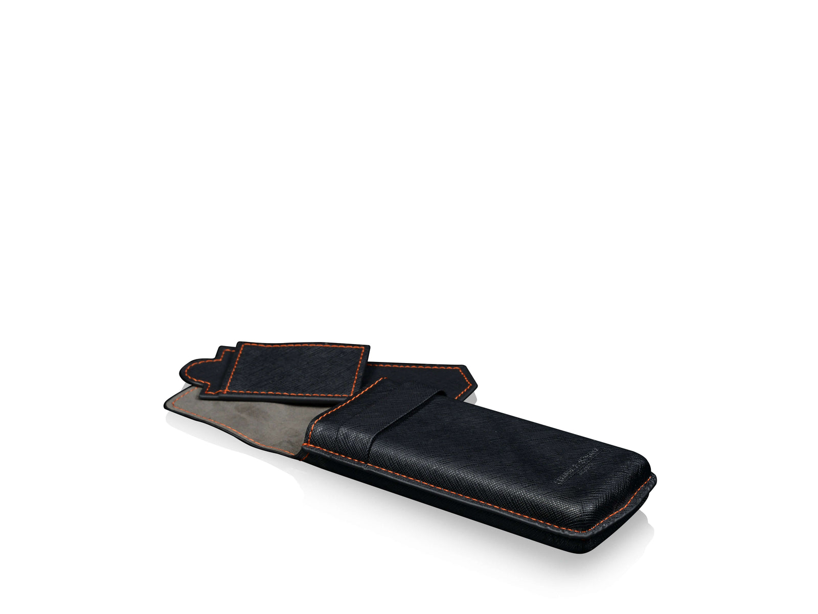 Mondo Saffiano Black & Orange
