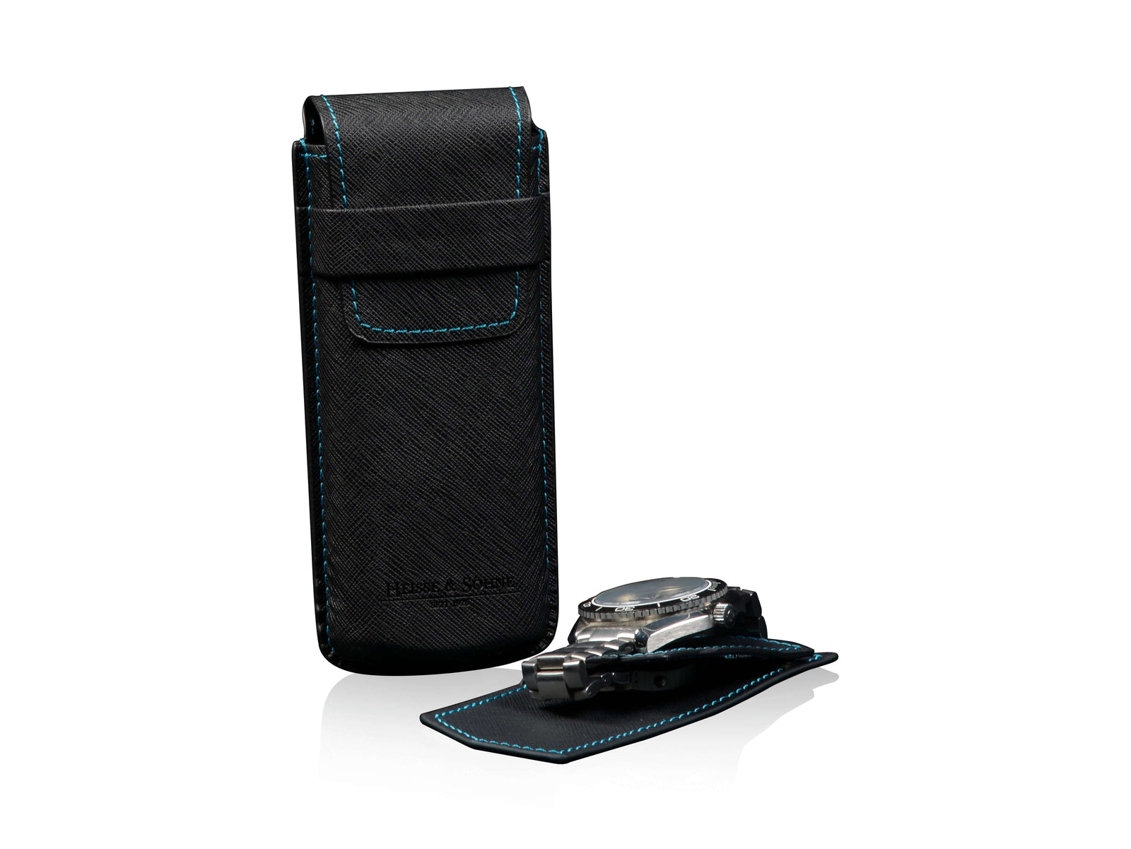 Mondo Saffiano Black & Blue