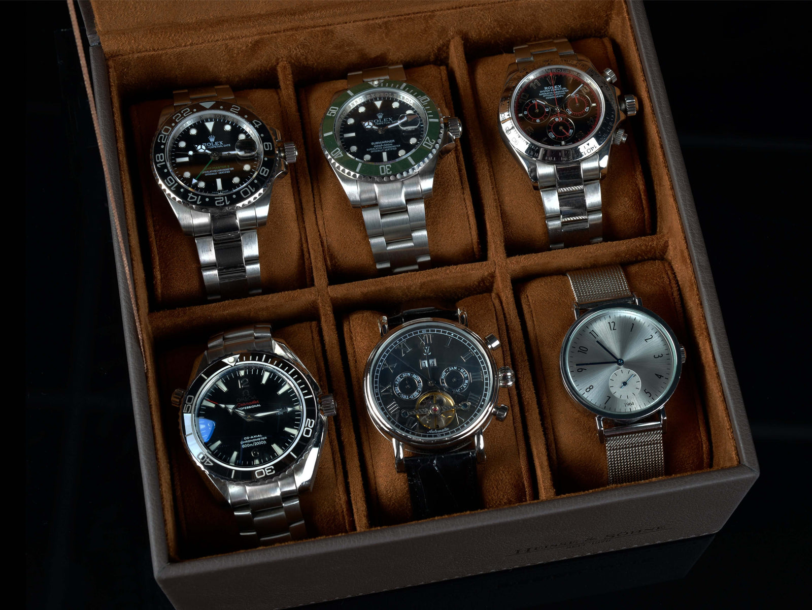 Mirage Watch Box L Brown 6 - Top Part