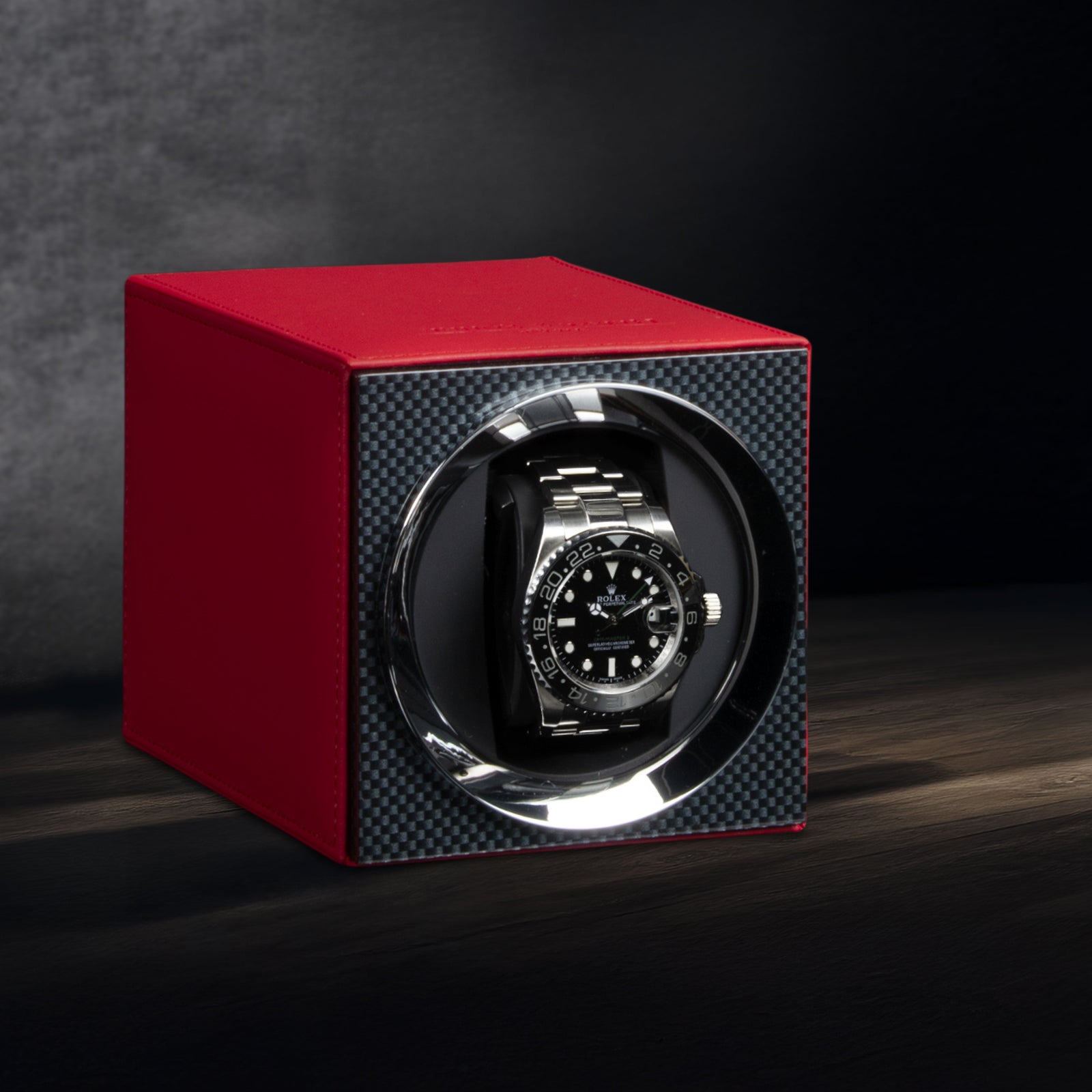 Moon Carbon & Red Single