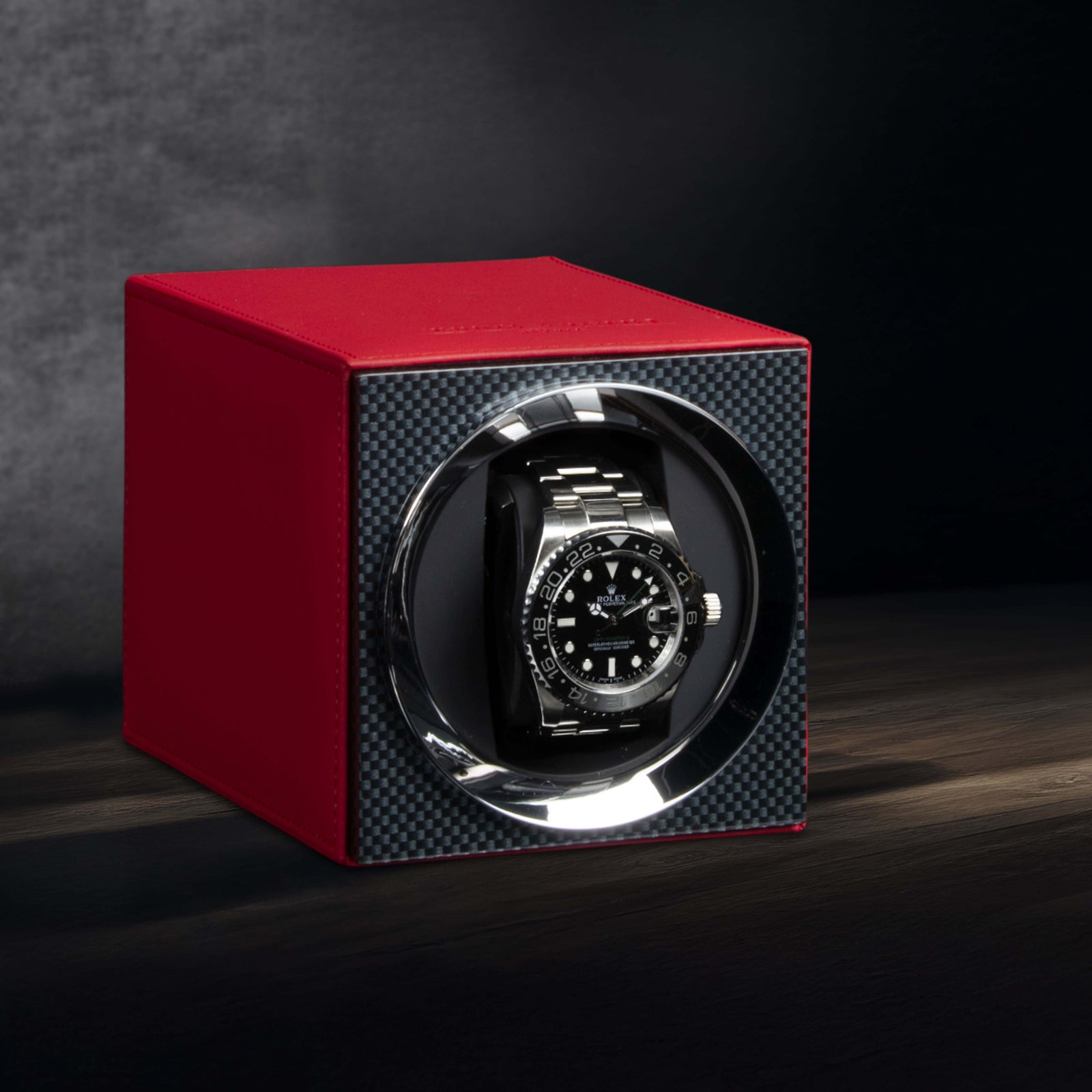 Moon Carbon & Red Single
