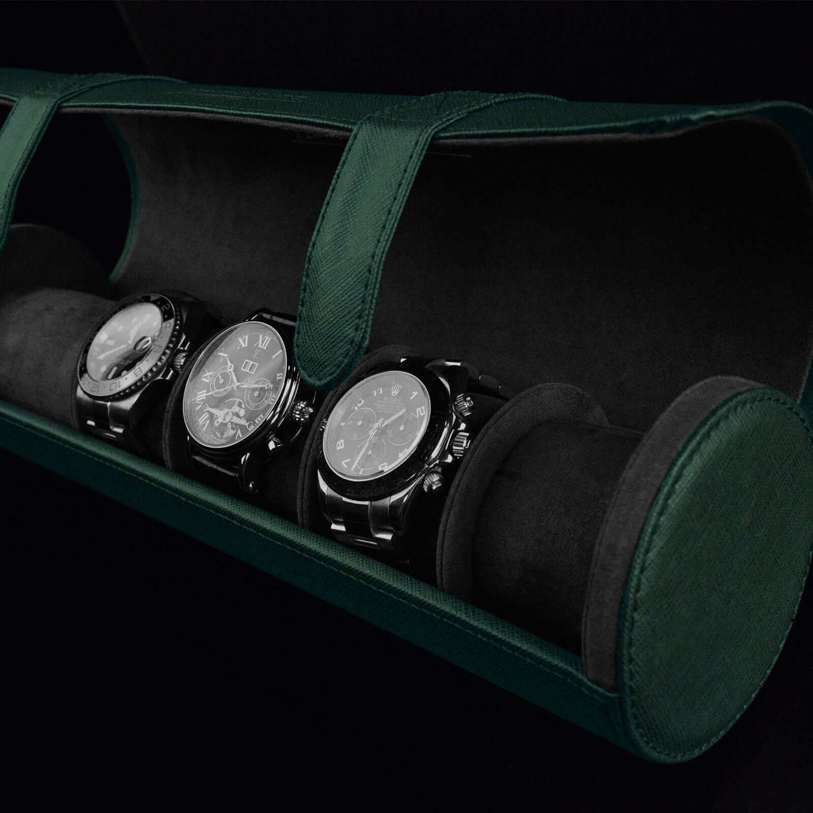 Rondo 5 Watch Roll Green