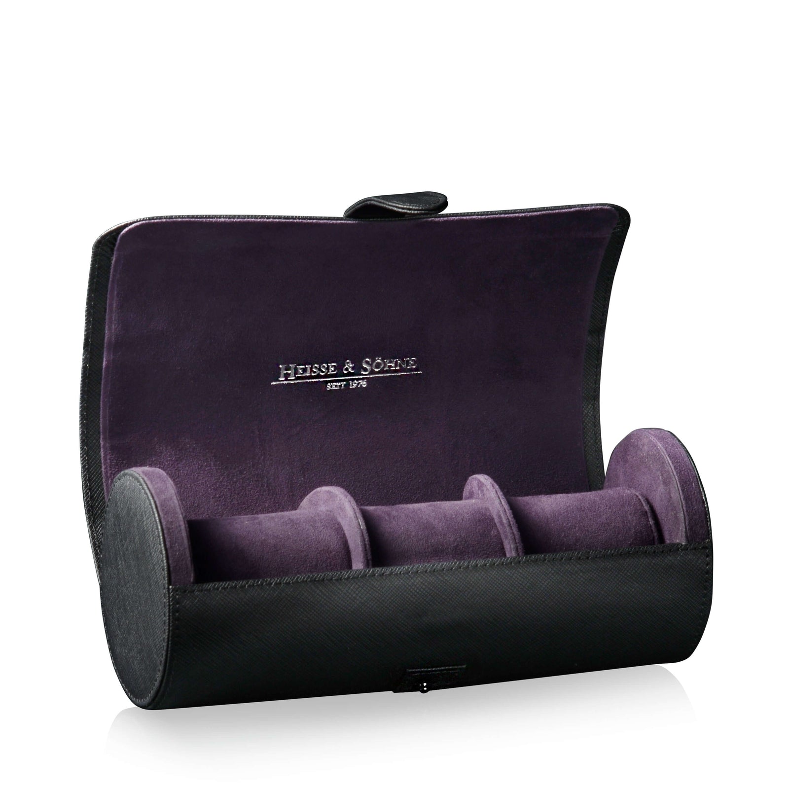 Rondo 3 Watch Roll Black & Purple