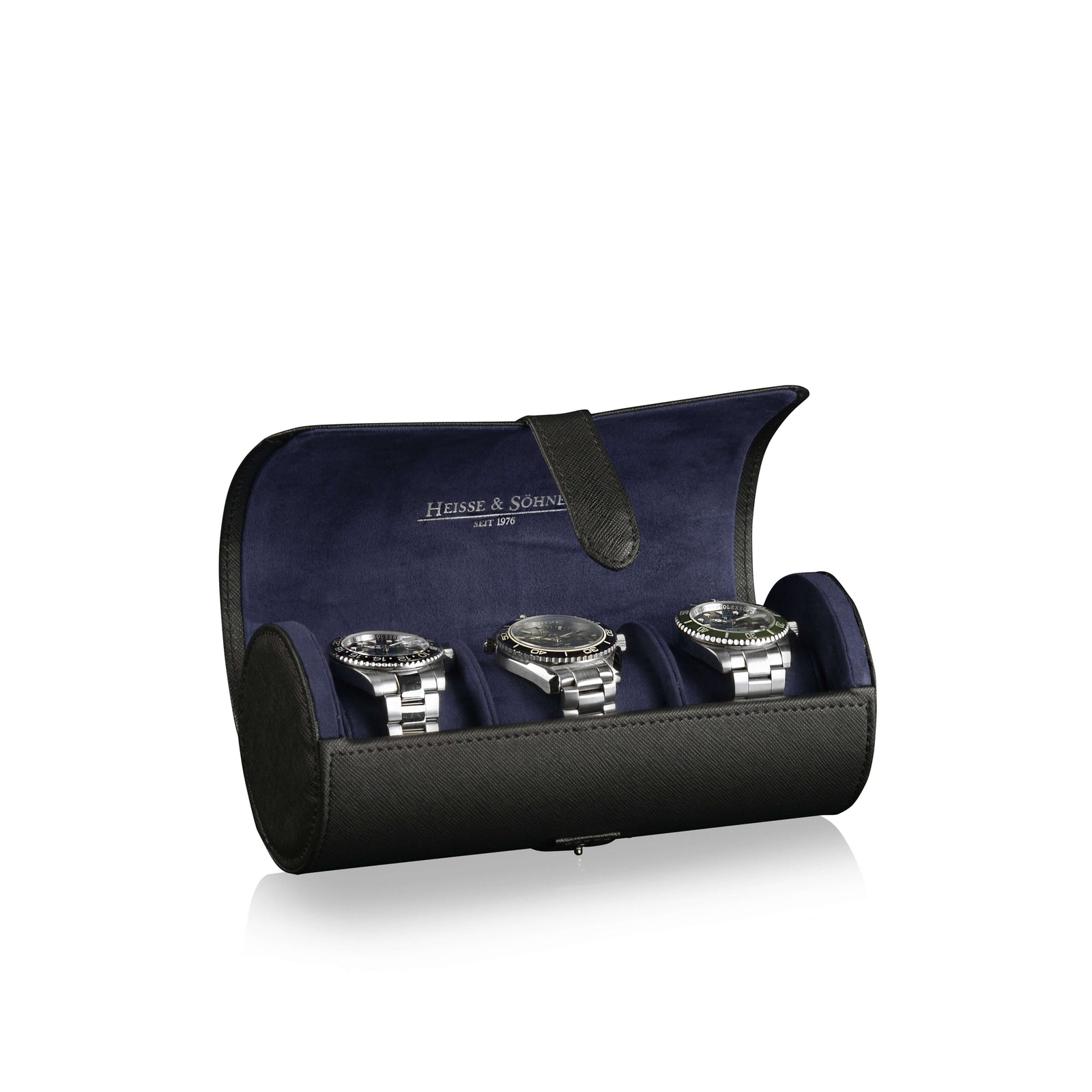 Rondo 3 Watch Roll Black & Blue