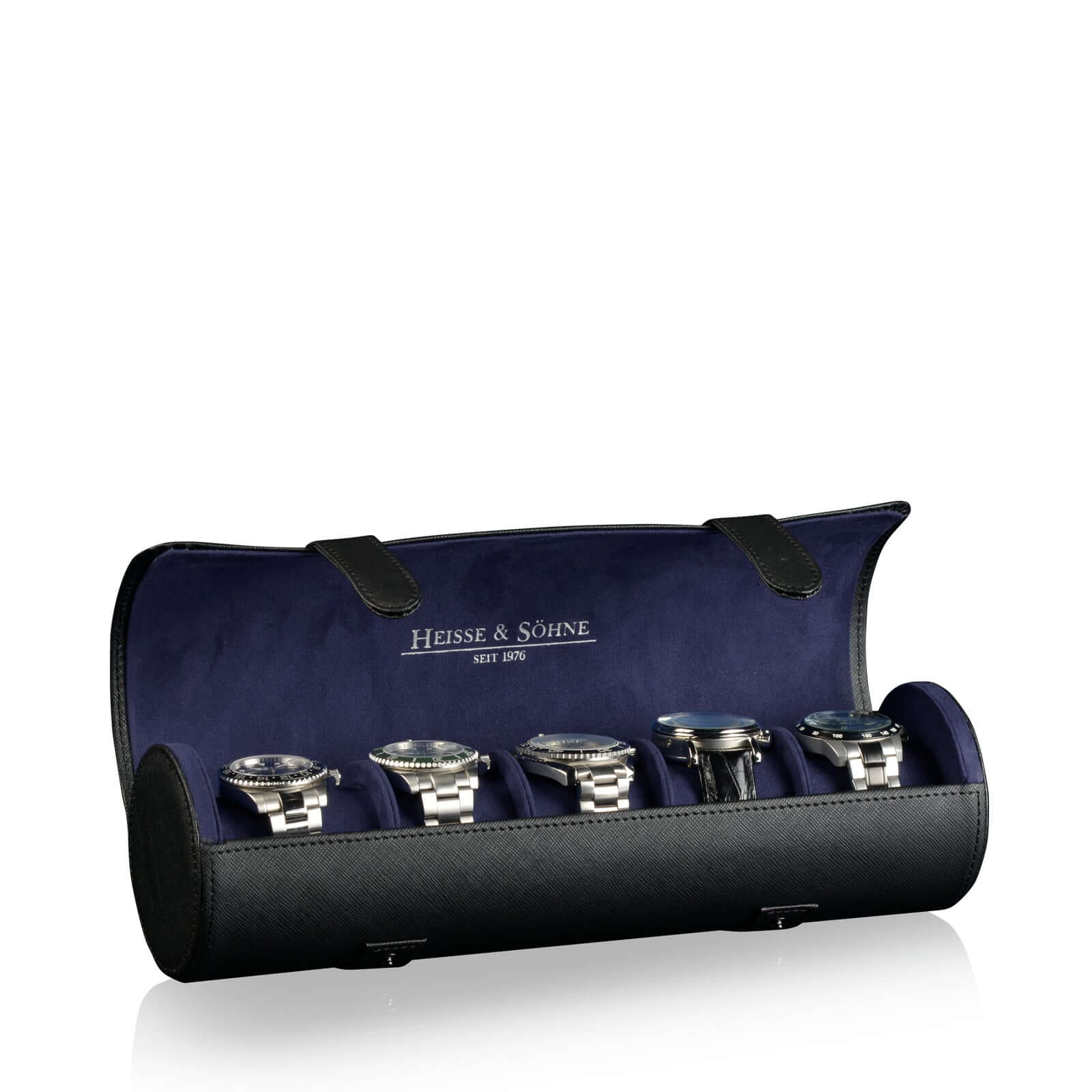 Rondo 5 Watch Roll Black & Blue
