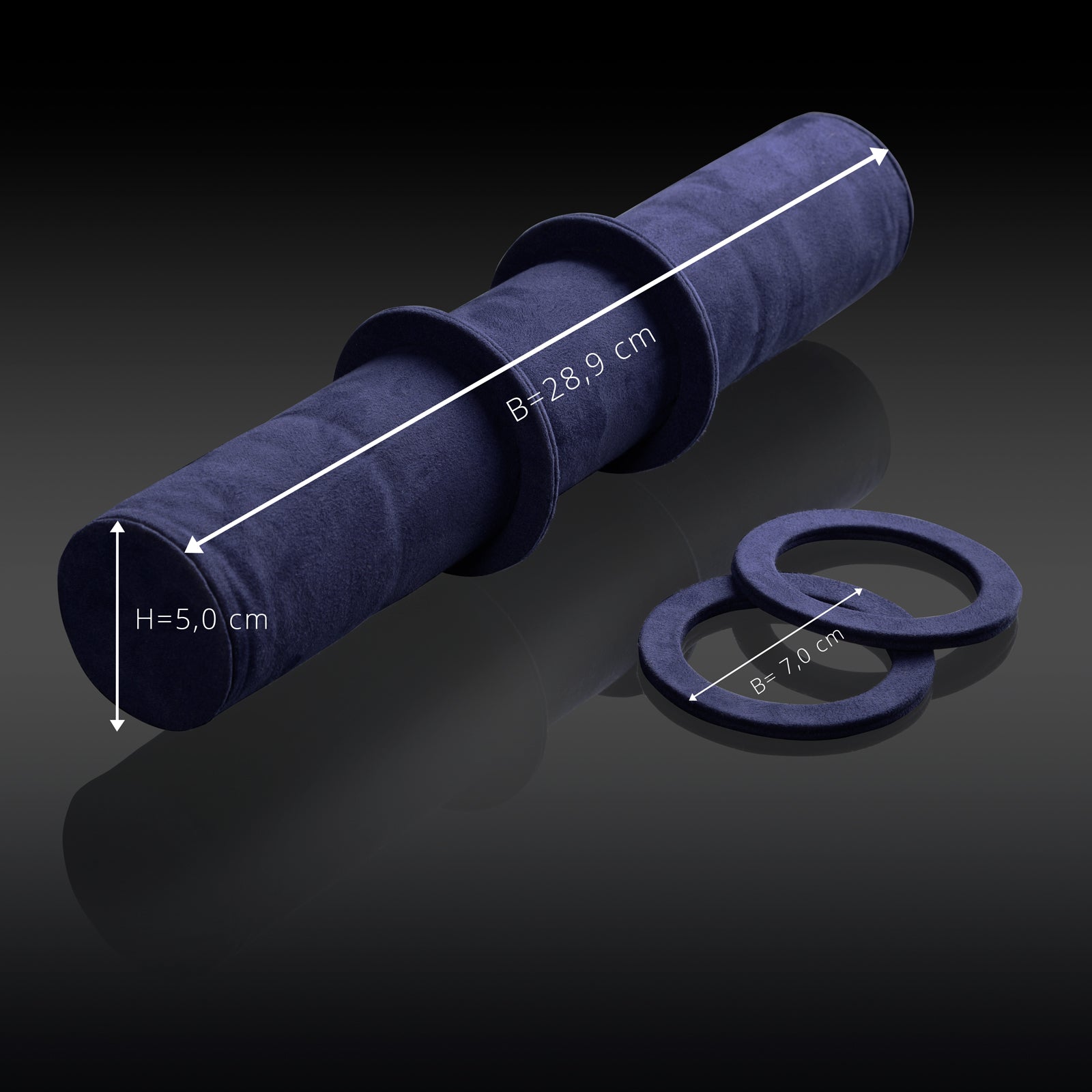 Rondo 5 Watch Roll Black & Blue