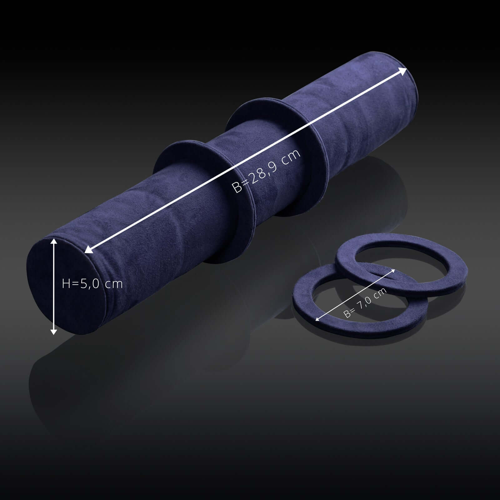 Rondo 5 Watch Roll Black & Blue