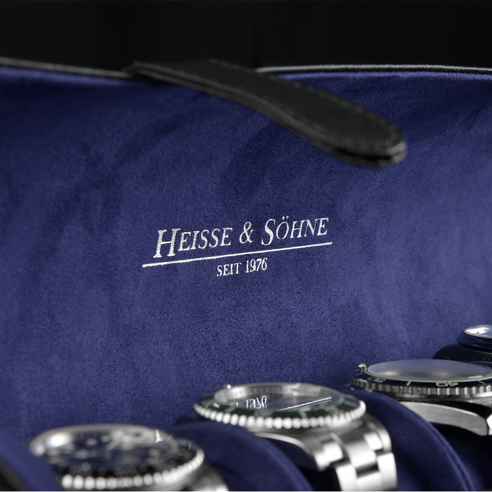 Rondo 5 Watch Roll Black & Blue