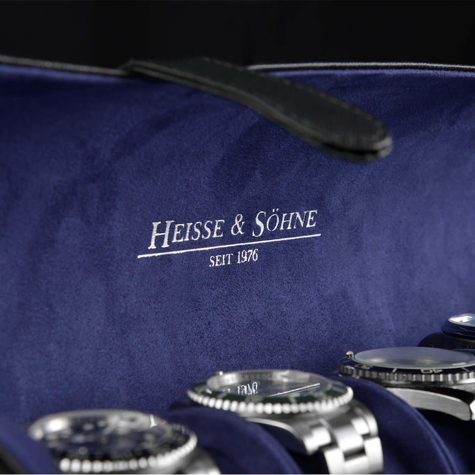 Rondo 5 Watch Roll Black & Blue