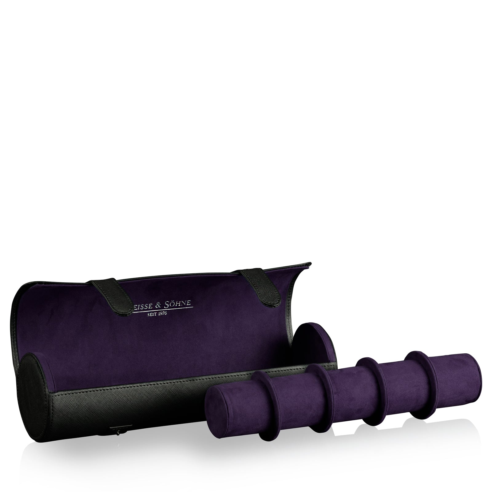 Rondo 5 Watch Roll Black & Purple
