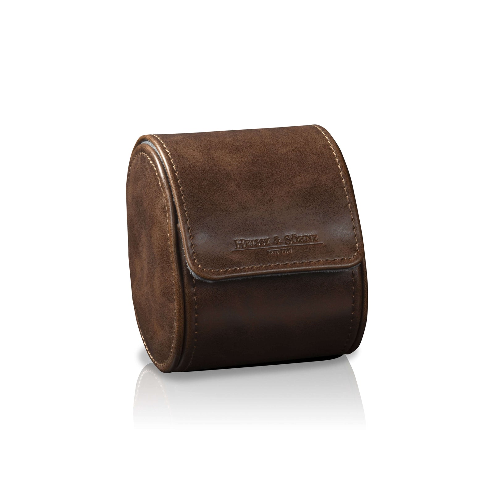 Vintage Single Watch Roll Brown