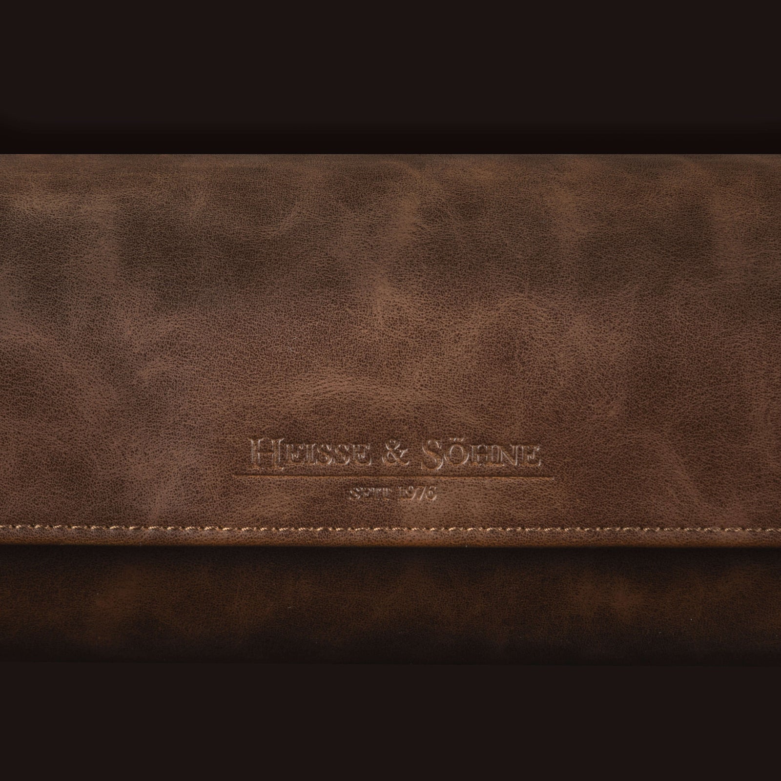 Vintage 3 Watch Roll Brown