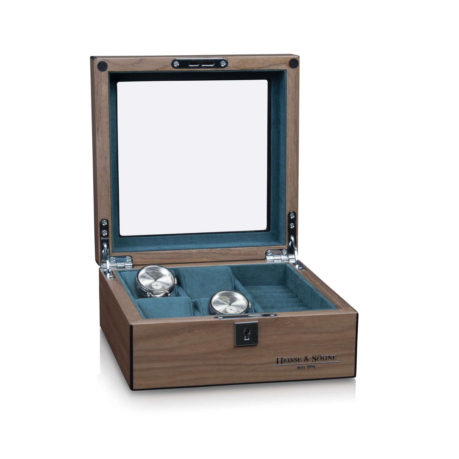 Borneaux 4+ Watches Walnut Box