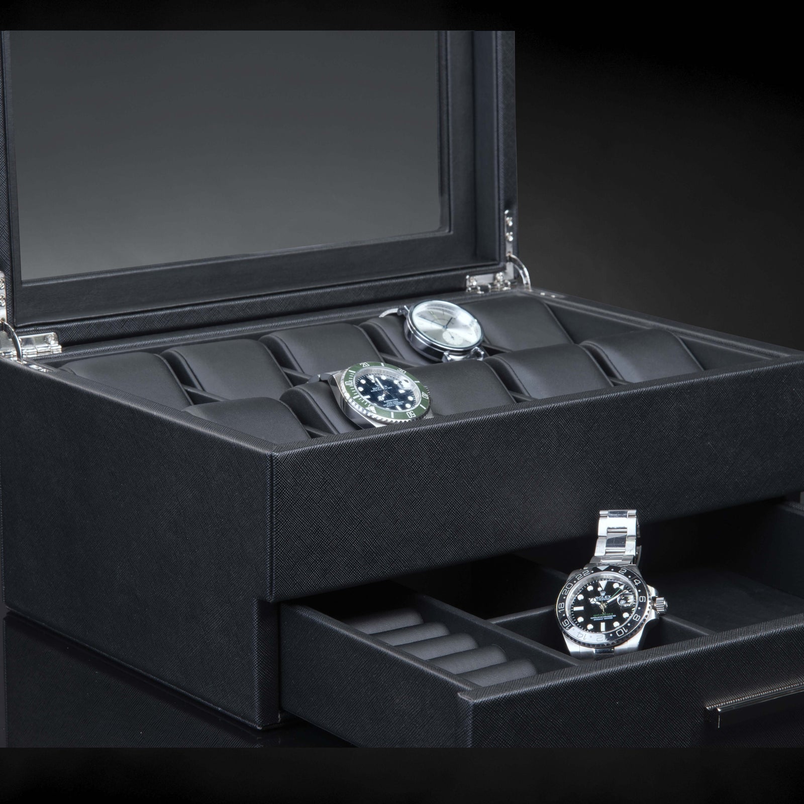 Heron 10+ Watches Black Box