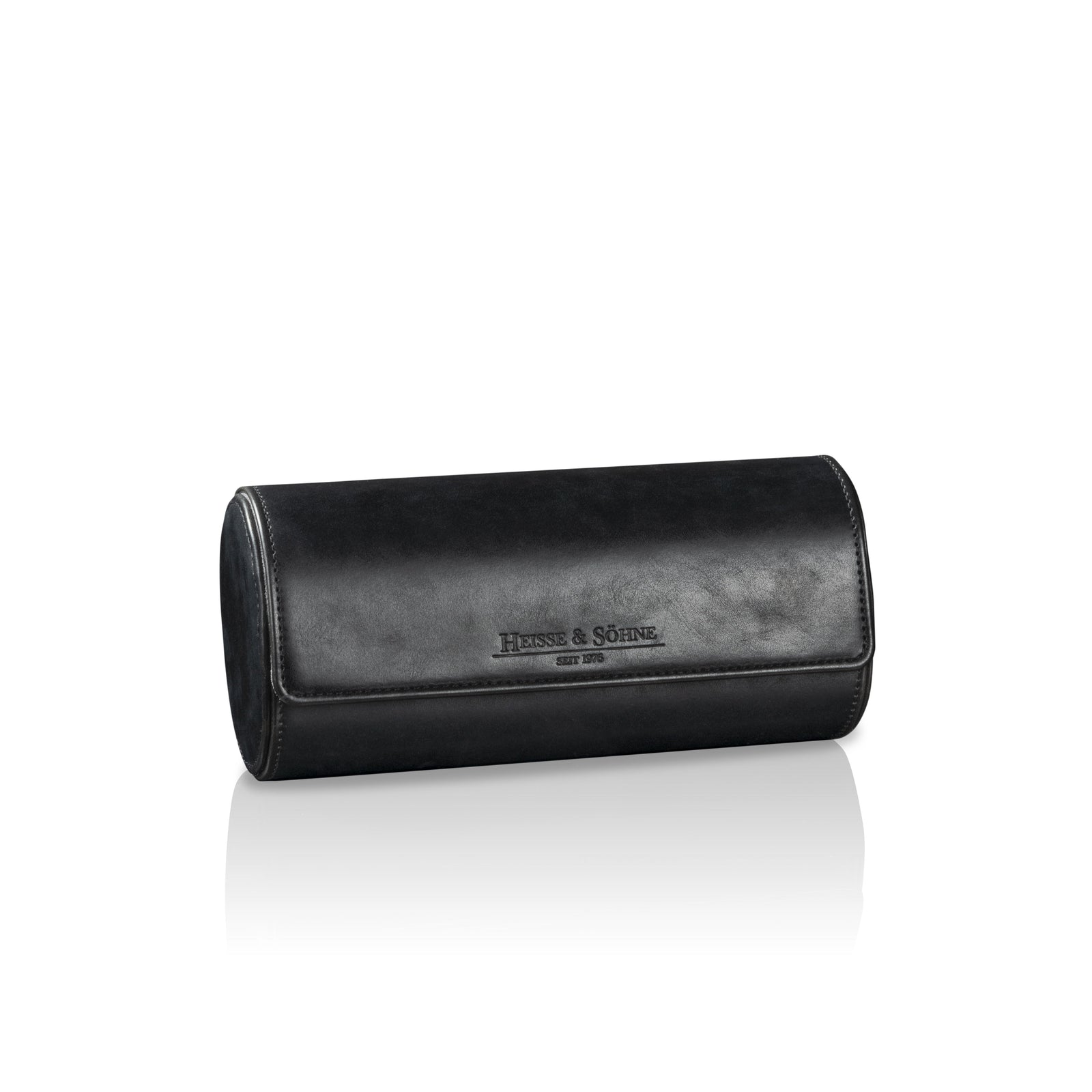 Vintage 3 Watch Roll Black