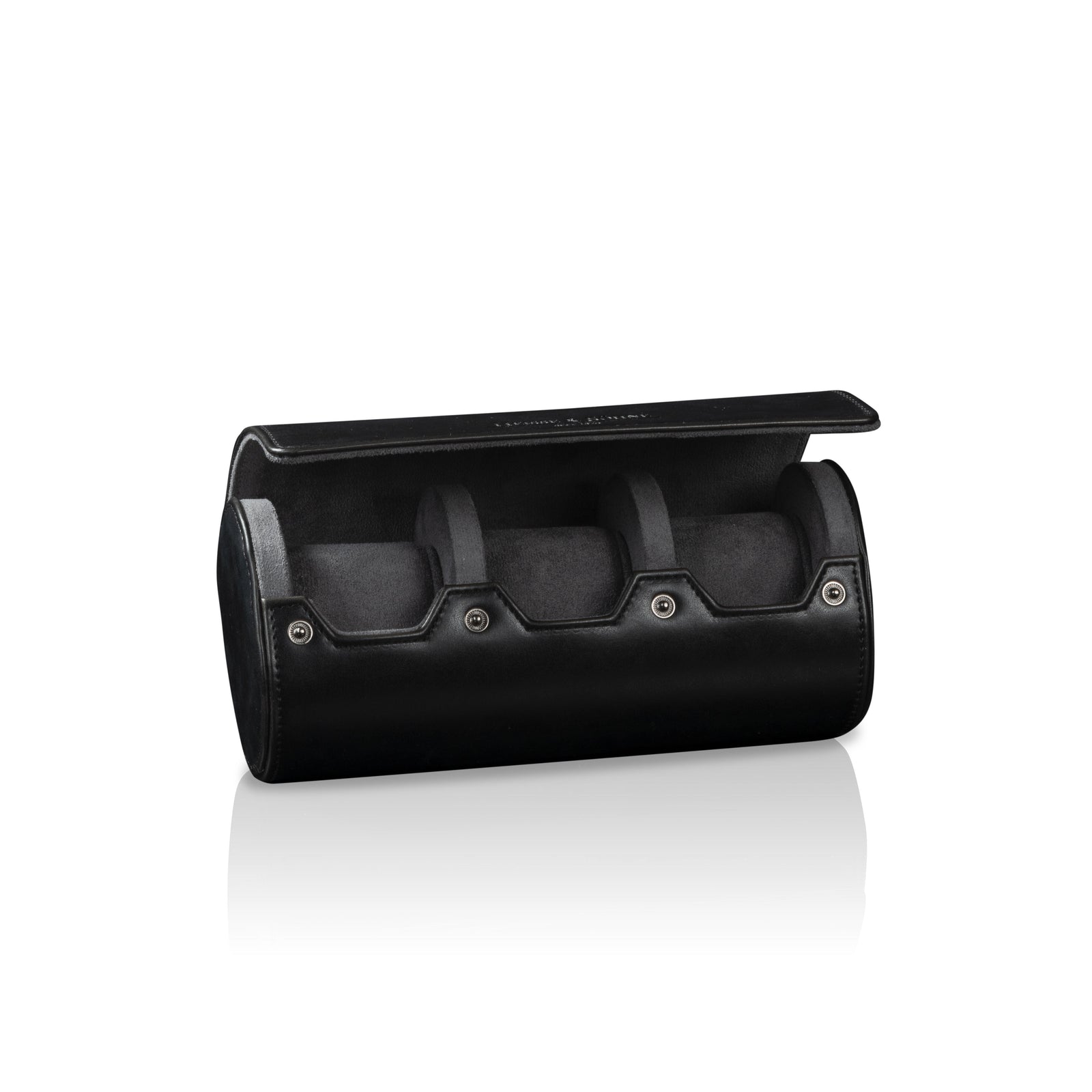 Vintage 3 Watch Roll Black