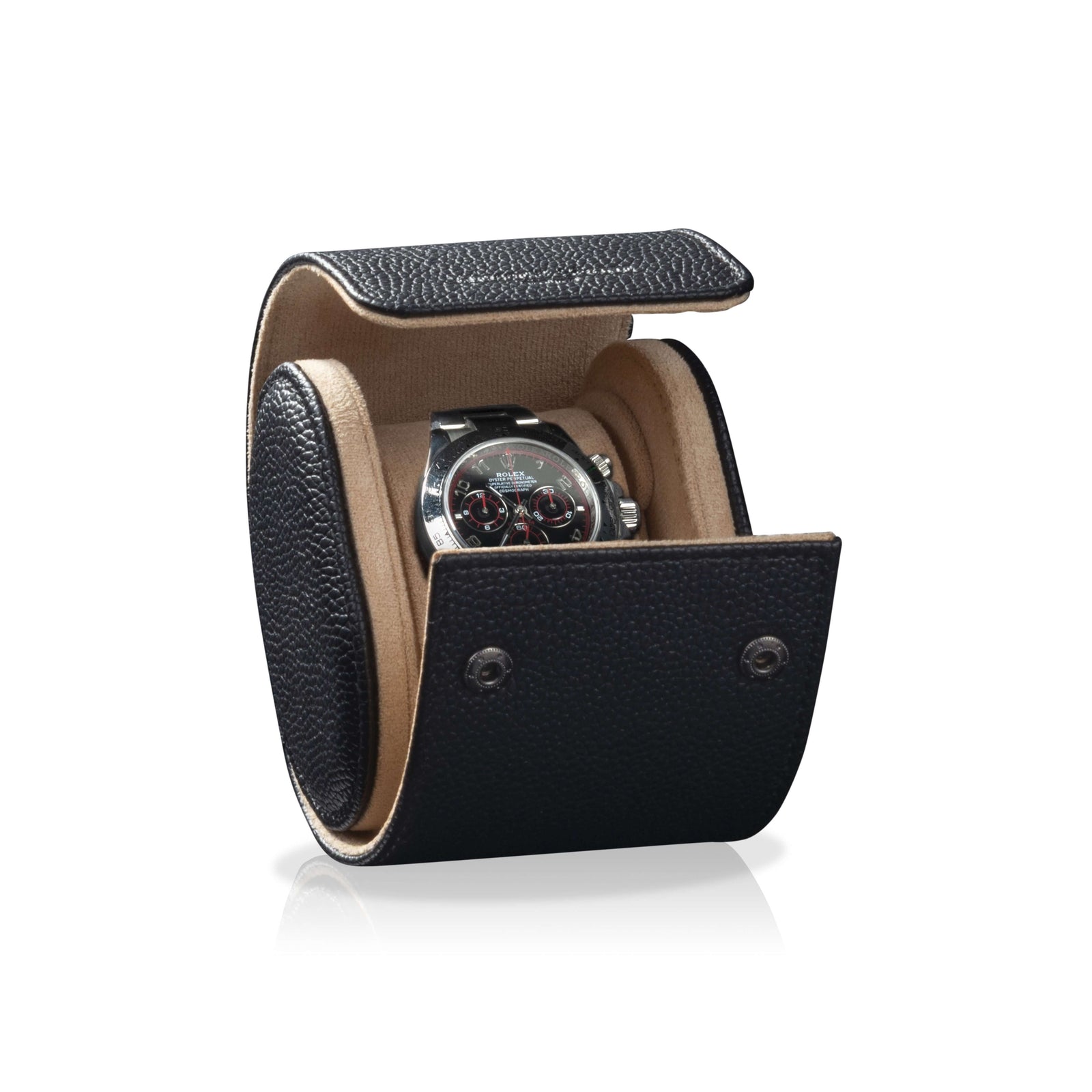Charles Single Watch Roll Black & Cream