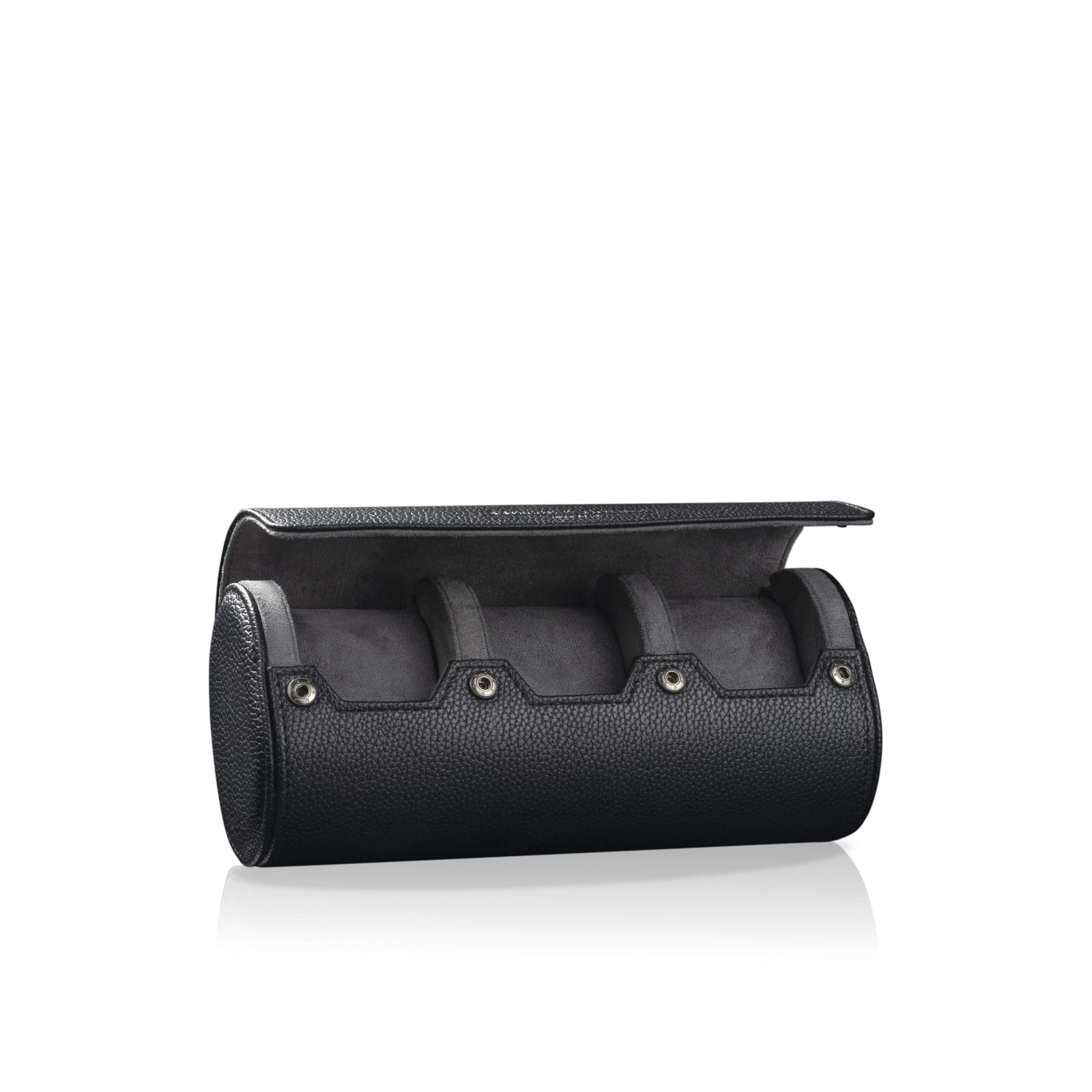 Charles Triple Watch Roll Black & Anthracite