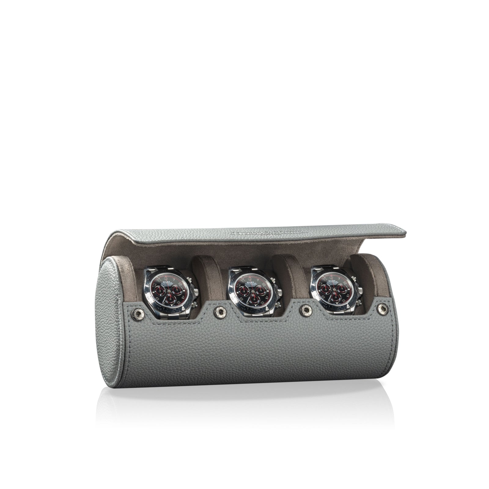Charles Triple Watch Roll Grey & Grey