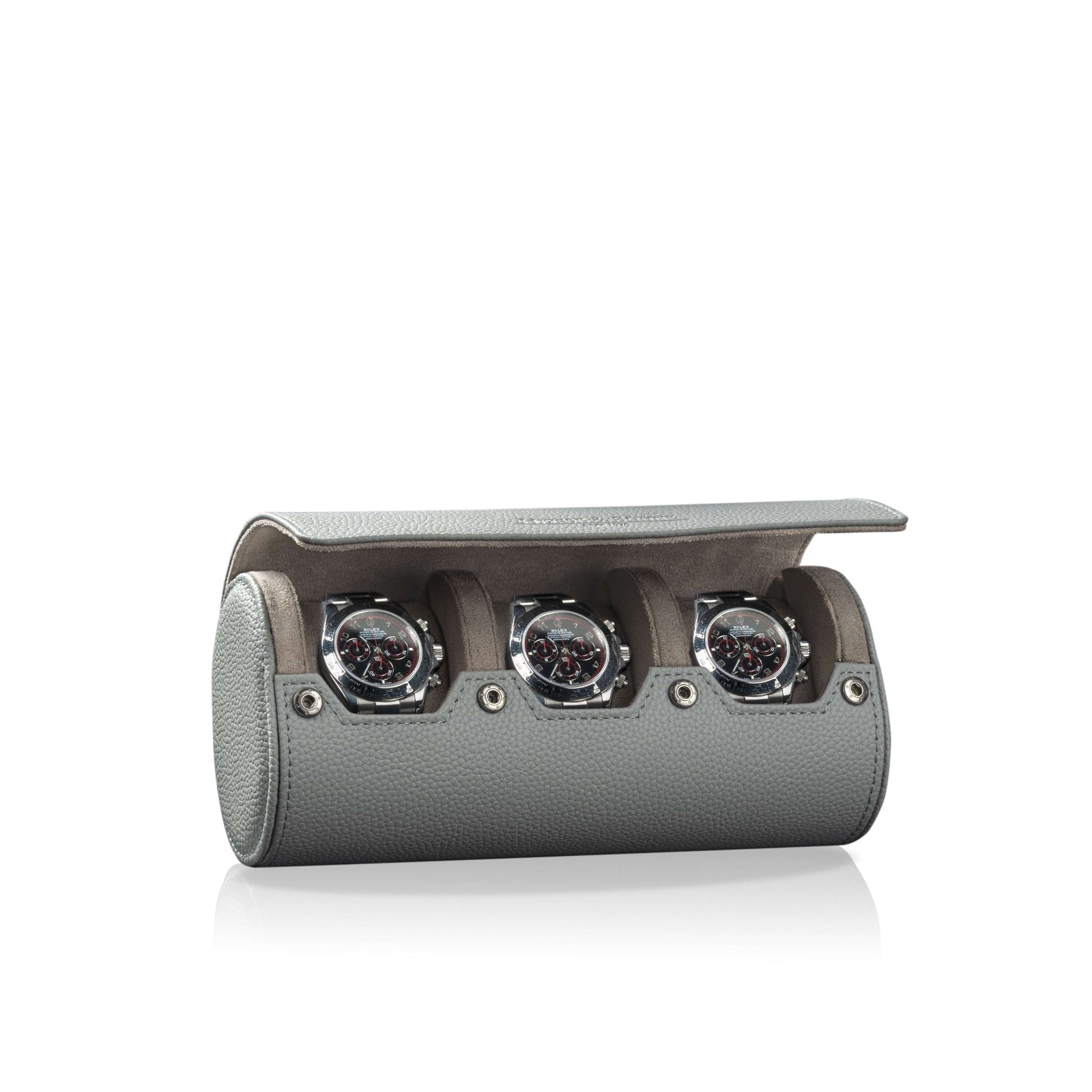 Charles Triple Watch Roll Gray & Gray