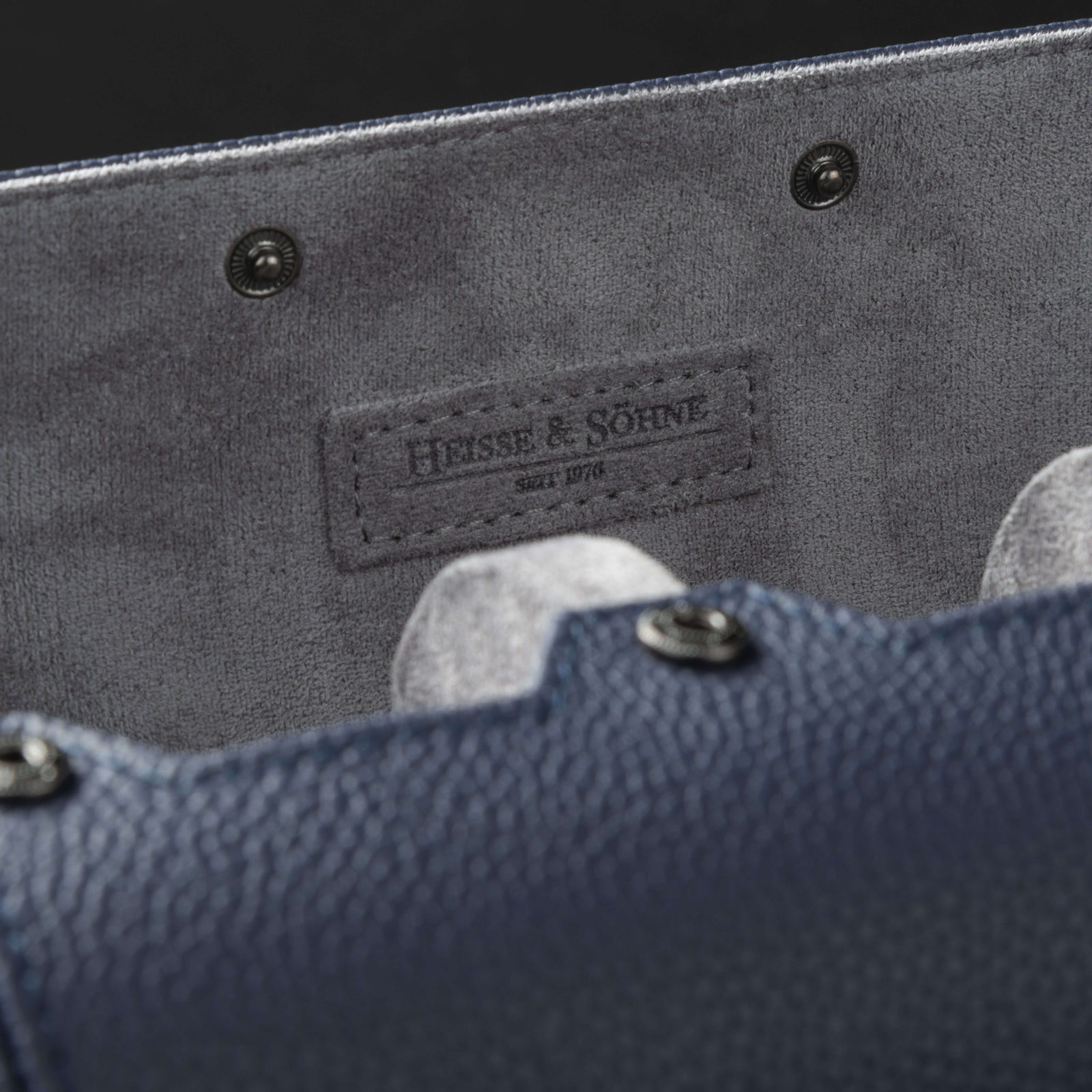Charles Triple Watch Roll Blue & Anthracite