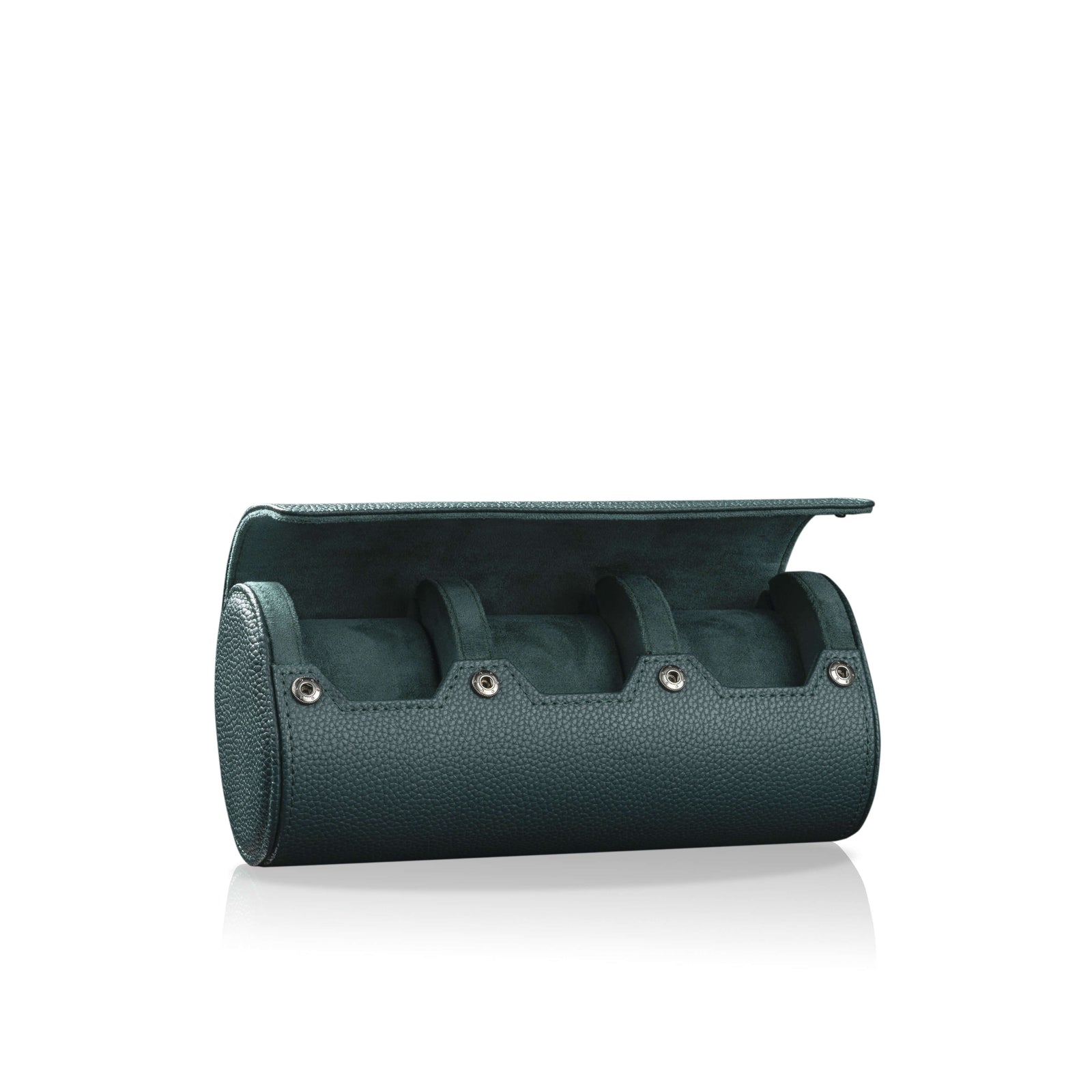 Charles Triple Watch Roll Green & Green