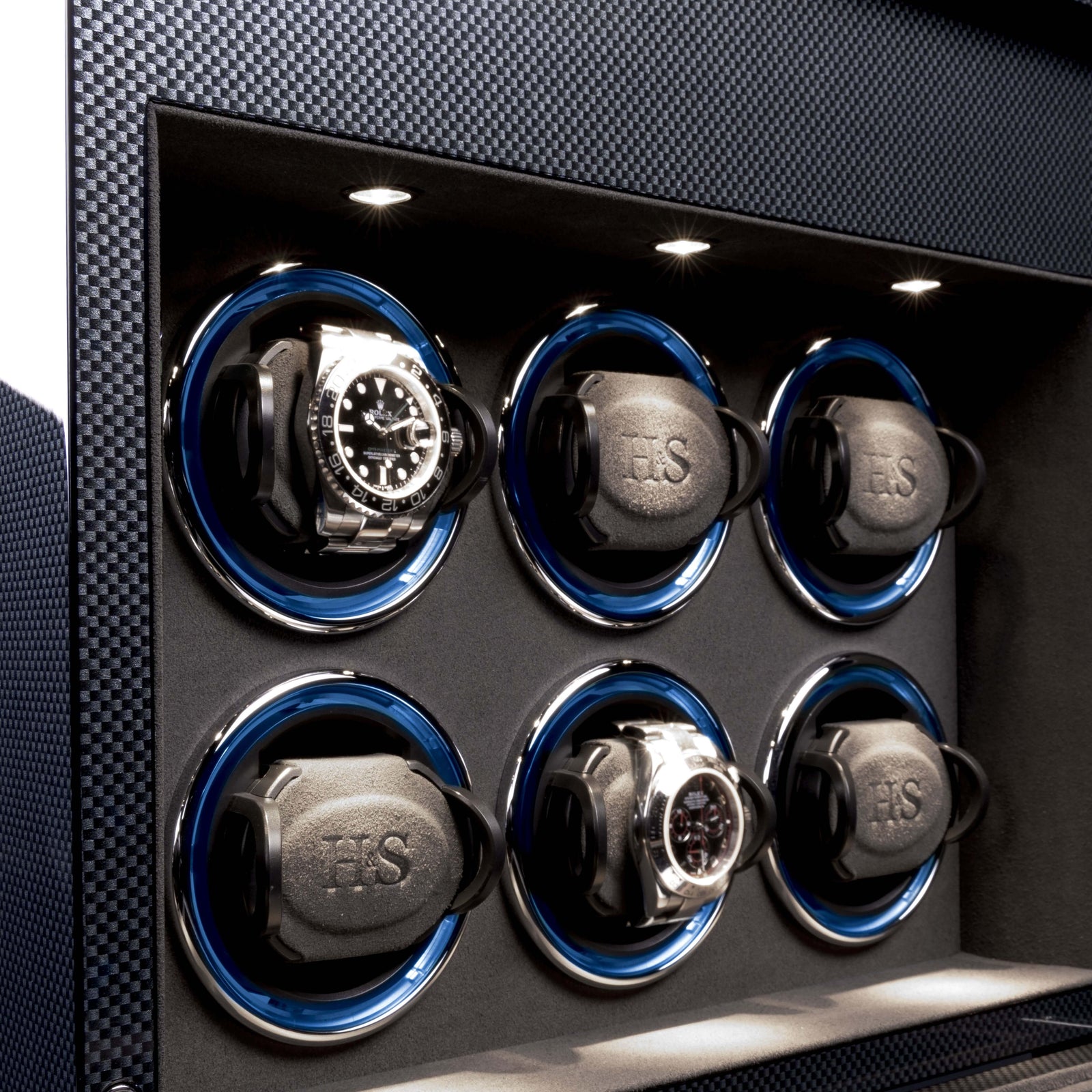 Denver Carbon 6 Watches Winder