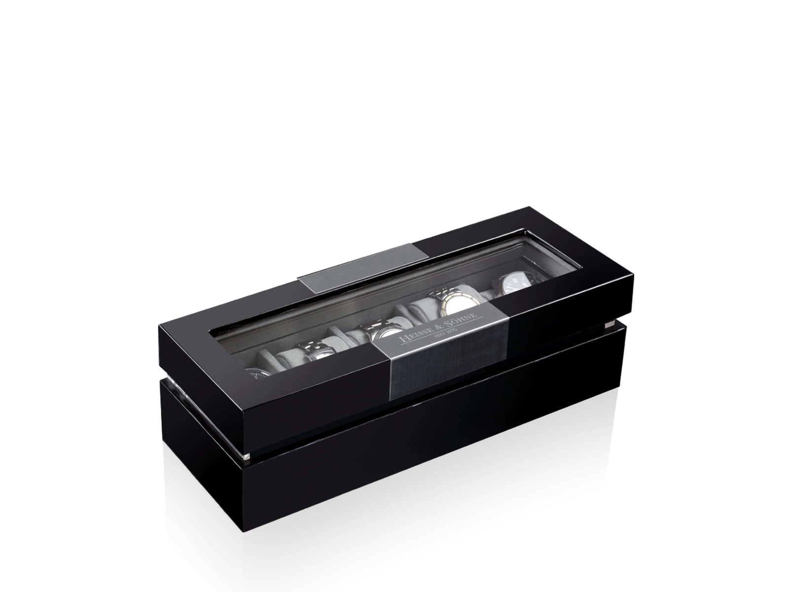 Executive 5 Watches Black & Gray Box