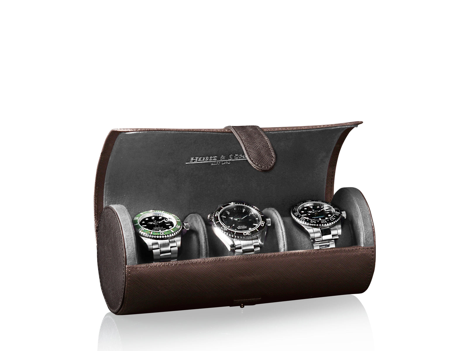 Rondo 3 Watch Roll Brown