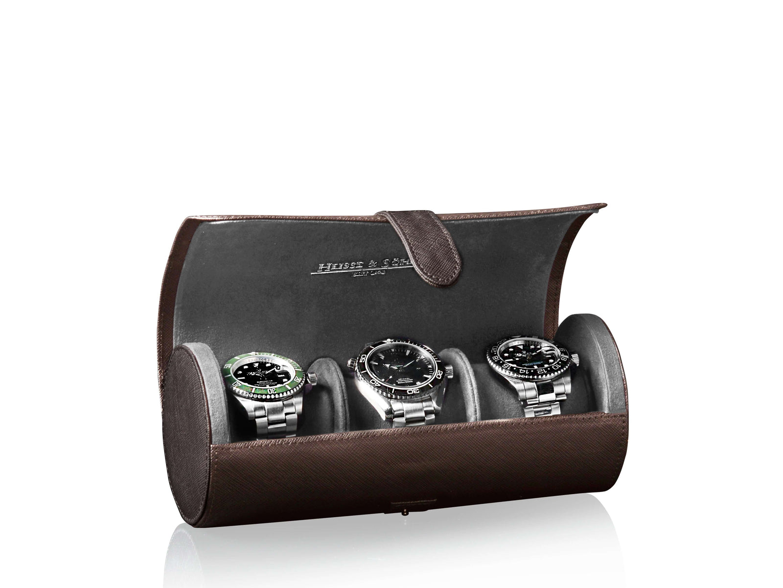 Rondo 3 Watch Roll Brown