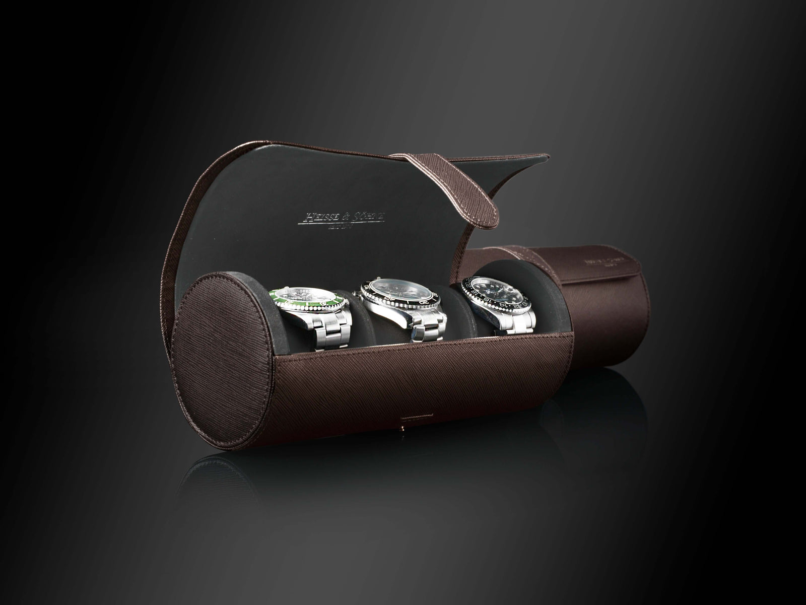 Rondo 3 Watch Roll Brown