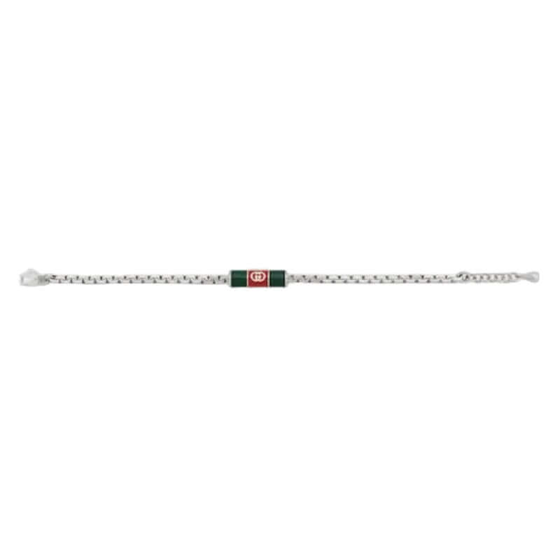 GUCCI Web Silver Bracelet YBA853846001 Bandiera Jewellers