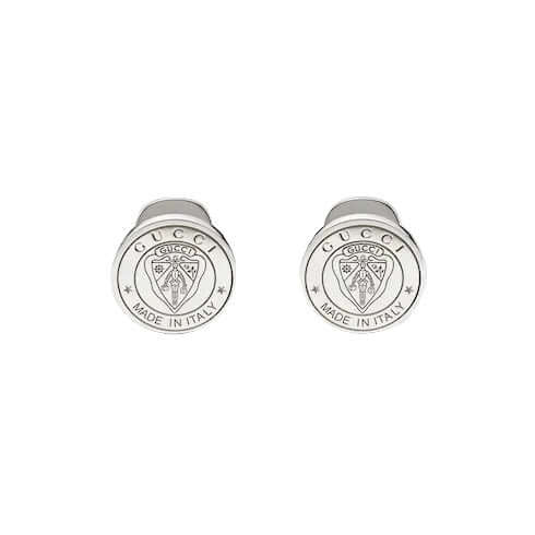 GUCCI Crest Silver Cufflinks YBE87424900100U Bandiera Jewellers