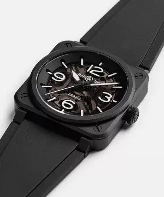 Bell & Ross BR-03 Skeleton Black Ceramic BR03A-BL-SKCE/SRB Bandiera Jewellers