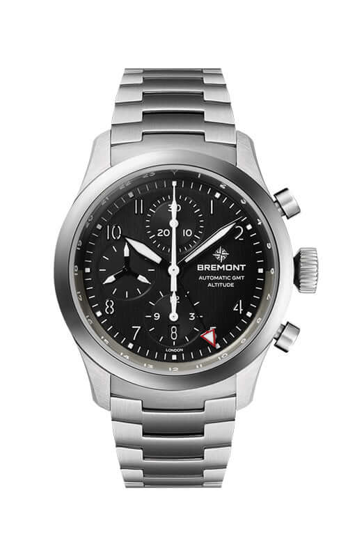 Bremont Altitude Chronograph GMT ALT42-CHR-G-SS-BK-B Bandiera Jewellers
