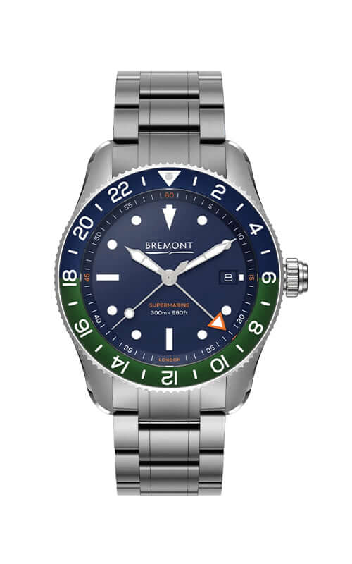 Bremont S302 Blue/Green Watch S302-BLGN-B / Bandiera Jewellers