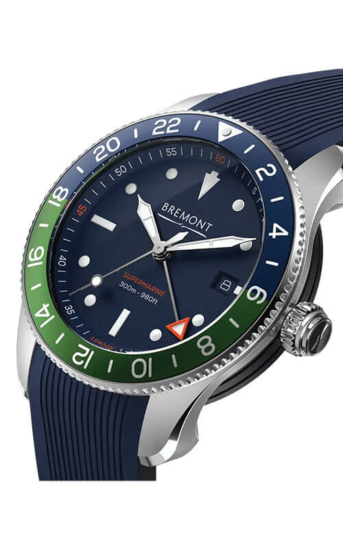 Bremont S302 Blue/Green Watch S302-BLGN-R-S/ Bandiera Jewellers