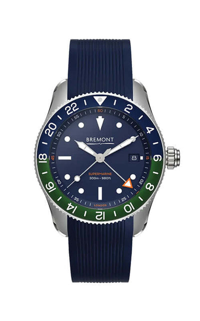 Bremont S302 Blue/Green Watch S302-BLGN-R-S/ Bandiera Jewellers