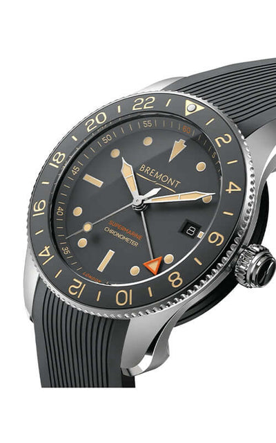 Bremont S302 Ocean Grey Watch S302-GR-R-S /  Bandiera Jewellers