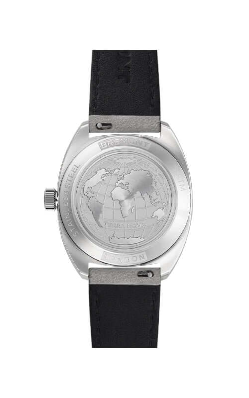Bremont Terra Nova 35mm Jumping Hour Frosted Leather Strap TN35-JH-FS-CC-L-S Bandiera Jewellers