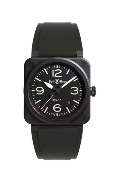 Bell & Ross BR-03 Black Matte BR03A-BL-CE/SRB Bandiera Jewellers