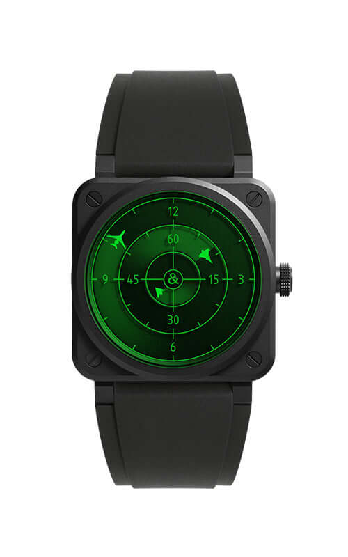 Bell & Ross BR-03 Green Radar Ceramic BR03A-GRDR-CE/SRB Bandiera Jewellers