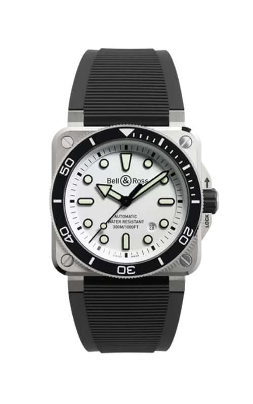 Bell & Ross BR-03 Diver White Steel BR03A-D-WH-ST/SRB Bandiera Jewellers