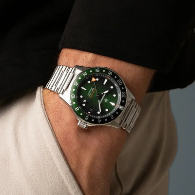 Bremont Supermarine GMT SM40-GMT-SS-GNBK-B Bandiera Jewellers