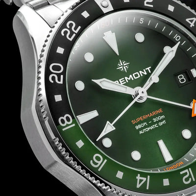 Bremont Supermarine GMT SM40-GMT-SS-GNBK-B Bandiera Jewellers